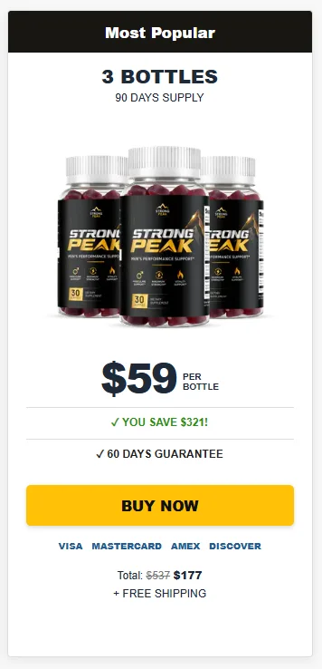 Strong Peak 3 bottle Price
